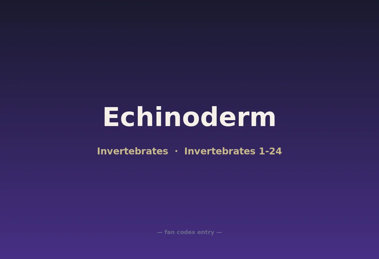 Echinoderm